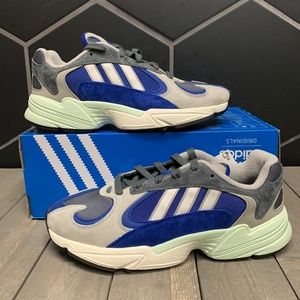 New Adidas Yung-1 Alpine Blue Grey Running Shoes